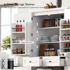 71" Tall Kitchen Pantry Cabinet with Storage, Cupboard for Kitchen