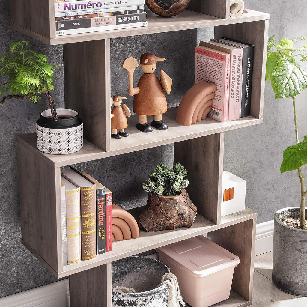 VASAGLE 5-Tier Bookcase, Open Storage, 27.6 x 9.4 x 62.6 Inches
