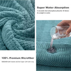 8 Piece Extra Large Bath Towels Set,2 Oversized 35"x70" Bath Towel Sheets,2 Hand Towels and 4 Washcloths 600 GSM Highly Absorbent Quick Dry Towels Set for Bathroom Hotel Turquoise