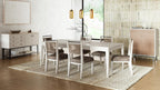 White Solid Wood Server with Metal Base, Solid Wood + MDF | Modern server with soft-close drawers and metal base