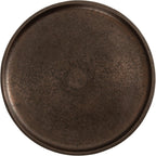 Kate and Laurel Truxton Modern Round Metal Drink Table, 9 x 9 x 22, Bronze, Transitional Cast Aluminum Pedestal Table for Use as Indoor Plant Stand or Living Room Decor