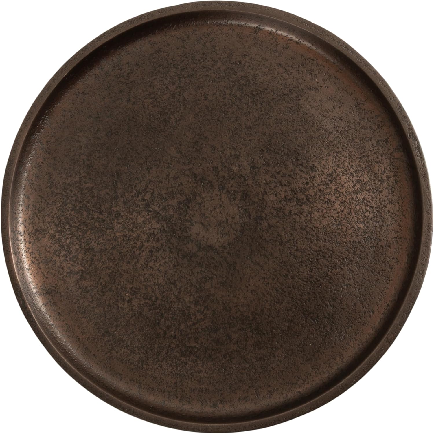 Kate and Laurel Truxton Modern Round Metal Drink Table, 9 x 9 x 22, Bronze, Transitional Cast Aluminum Pedestal Table for Use as Indoor Plant Stand or Living Room Decor