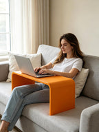 Acrylic 24 inch Small Table-Multipurpose Modern Furniture for Use as Lap desks, Acrylic Side Table or End Table in Living Rooms, Sofa,Bedrooms and Offices