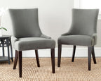 SAFAVIEH Home Collection - Lester Granite Upholstered Dining Chair, Modern Armless Design with Solid Wood Legs, Comfortable Seating for Dining Room or Kitchen (MCR4709B)