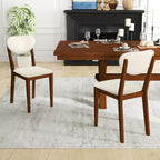 Giantex Sherpa Dining Chairs Set of 4, Modern Kitchen Chair w/Rubber Wood Legs, Padded Seat & Backrest, Armless Accent Side Chairs for Living Room, Dining Room, Restaurant