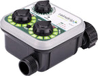 Raindrip R675CT Analog 3-Dial Water, Sprinkler Timer with Rain Delay for Drip Irrigation, Garden, Self-Watering