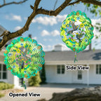 Wind Spinners,12 inch Hummingbird with 360° Swivel Hook for Yard and Garden, Bird Wind Catcher, Metal Wind Spinners Outdoor for Lawn Hanging Crafts Decor Kinetic Yard Art Ornament Gifts