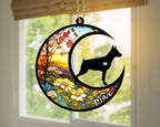 Personalized Dog Memorial, Custom Name Miniature Pinscher Dog Christmas Ornament with Name, Custom Breeds, Pet Loss Light Catcher, Gifts for Lovers Loss of Pet Sympathy on Mothers Day Christmas