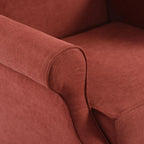 Haven Upholstered Rocking Chair (Burgundy)