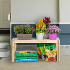 Greenes Fence Cedar Storage Shelf, 44 in. x 16 in. x 20 in. - Made in USA with North American Cedar