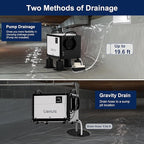 Crawl Space Dehumidifier with Drain Hose, Industry Water Damage Restoration, Auto Defrost, Memory Starting, Remote Control, CSA Listed, 110 Pints Commercial Dehumidifier for Warehouse Whole House