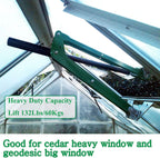 BIBISTORE 132 Lbs Capacity Heavy Duty Automatic Greenhouse Vent Opener Solar Power Auto Hothouse Window Opener Greenhouse Roof Vent Kit Greenhouse Accessories Perfect for Heavy Windows