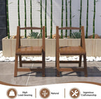 Folding Dining Table Set for 4, Foldable Kitchen Dinning Set with Chairs | Bamboo, Double Drop Leaf Devise, Inside of Dinner Table Can Store Fold Chairs, Assembly Free for Compact Apartment - Brown