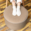 Outdoor Ottoman Outdoor Ottomans for Patio 20x12 Inches Modern Lightweight Foam Stuffed Pouf Outdoor Footstool Footrest Foot Stool Waterproof (Coffee)