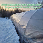 8FTx26FT Greenhouse Plastic Sheeting, 6 Mil Thick Clear Polyethylene Film, Waterproof Wind Frost Dust UV Resistant Green House Plastic Covering for Outdoor Plant, Garden, (8ft x 26ft)