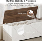L Shaped Storage Bench, 63" Corner Bench with Storage, Breakfast Nook Bench with 3 Hidden Flip-Top Compartments, Backless Dining Bench for Kitchen, Entryway, Dining Room, Walnut White