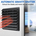 36 Inch Galvanized Sheet Spraying Automatic Exhaust Shutter Louver Vent (No Fan Blades and Motor) for Home Attics, Workshops, Barn, Greenhouse