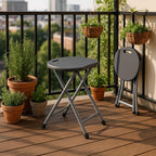 WERKA PRO Grey Folding Stool Height 46 cm