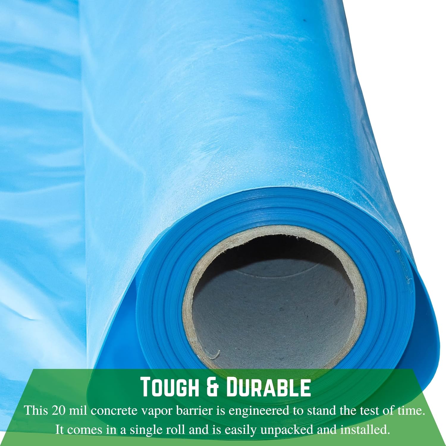 Farm Plastic Supply - Concrete Vapor Barrier - 20 mil - Heavy Duty Plastic Tarp, Polyolefin Vapor Barrier Plastic Sheeting, Painters Tarp, Roll of Heavy Duty Plastic (12' x 35')