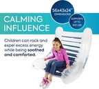 BouncyBand Inflatable Sensory Rocker Chair – 56” x 43” x 24” – Provides Deep Pressure and Calming and Fun Active Movement to Improve Focus – Includes Air Pump and Repair Kit