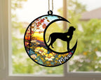 Personalized Dog Memorial, Custom Name Porcelaine Dog Christmas Ornament with Name, Custom Breeds, Pet Loss Light Catcher, Gifts for Lovers Loss of Pet Sympathy on Mothers Day Christmas