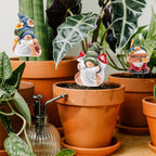 Garden Gnomes Stakes 3 Inch Plant Decorations for Pots Outdoor Statues Indoor 3 Pack Large Garden Gnomes Decorations for Home