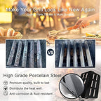 Criditpid Grill Replacement Parts for Weber Genesis 300 Series, 7620 Flavorizer Bars, 7622 Heat Deflector, 7528 Grates & 65054 Warming Rack Kit for Weber 310 S310 E320 E330 S330 EP310 Grill