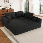 106” Modular Sectional Sofa, Cloud Sectional Couch with Deep Seat, Modern Modular L-Shape Sofa Couch with Chaise,Upholstered Couches for Living Room Bedroom No Assembly Required