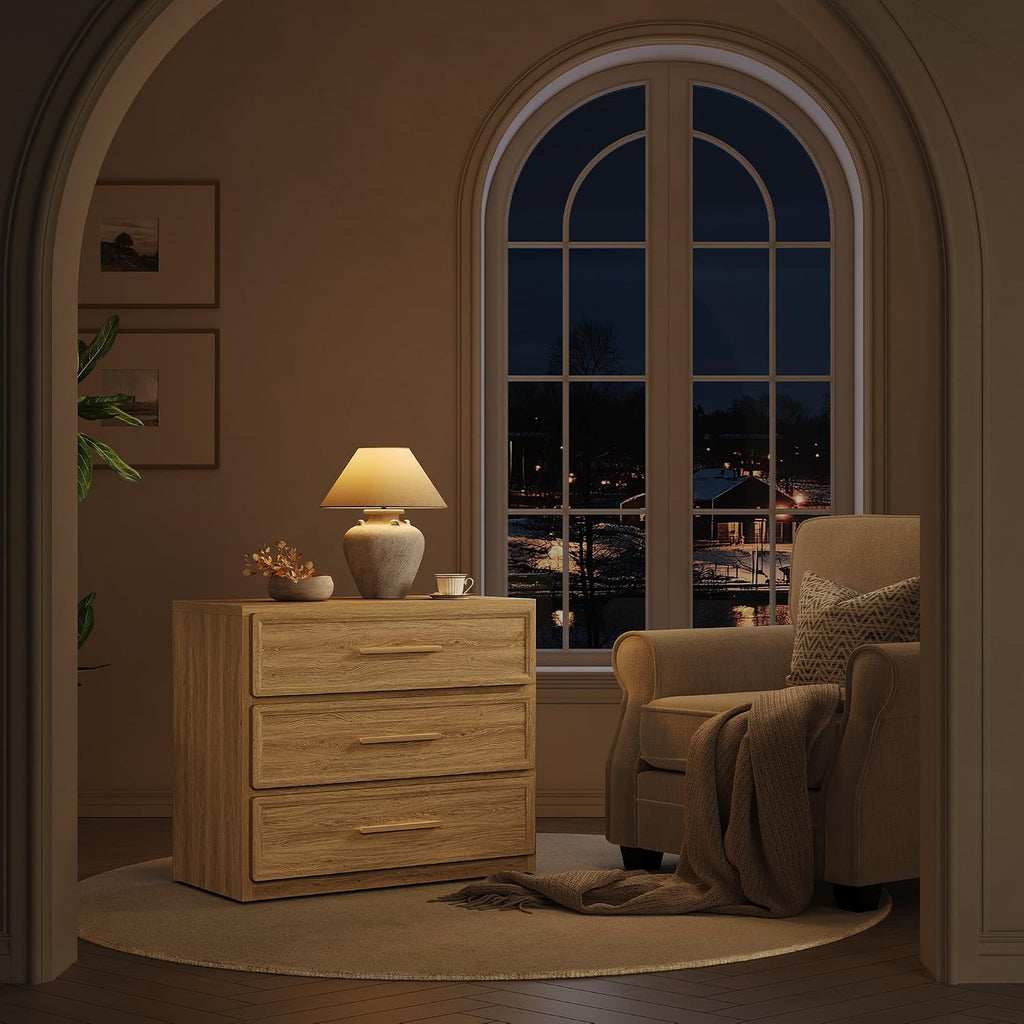 SICOTAS Oversized Night Stand Set 2 for Bedroom 31.3" Bedside Table