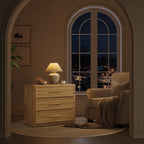SICOTAS Oversized Night Stand Set 2 for Bedroom 31.3" Bedside Table