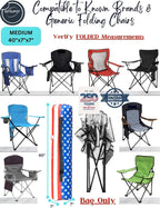 Replacement Bag for Folding Camping Chair, Portable Camp Chair, Hammock, Yoga Mat, Umbrella, Tents, Tripods, Fishing Poles - 420D Oxford Polyester Fabric