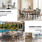 Black Wood Dining Chairs Set of 6, Windsor Farmhouse | Spindle Back, Solid Wood, Farmhouse Style, for Kitchen & Dining Room, Easy Assembly, Set of 6 Black, Country Decor