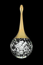 Flashing God Gold 1 Light Teardrop Crystal Pendant Lighting,Integrated Pendant Light with Crystal Bubble for Kitchen Island Globe Fixtures, Chromed Finished 2700k 4500k 6000k