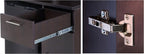 BREAKtime Breakroom Coffee Bar Cabinet with Door Storage, Mini Fridge and Microwave Space, Commercial-Grade, Fully Assembled, 84" W x 24" D x 36" H, Appliances Not Included