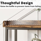 IRONCK Console Table with Power Outlet, One Piece Top, Sofa Table 55" | Entryway Table with Storage, Narrow Hallway Table for Entryway, Living Room, Foyer, Height Adjustable, Easy Assembly