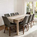 Farmhouse Dining Table for 6, Rectangle Dining Table, Kitchen Table Oak | Large Modern Wood Table for Home Office & Family Gathering - Sturdy Design