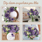 12 Packs Peonies Artificial Flowers,Silk Artificial Peonies Flowers Fake Peony Faux Floral Arrangements Bouquet for Centerpiece Table Wedding Party Home Decor Purple