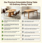 Extendable Wooden Dining Table with 4 Chairs for Small Space | extendable table，wooden dining table，dining table small space(black)