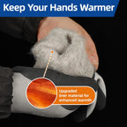 Schwer 2 Pairs 100% Waterproof Winter Work Gloves, ANSI A2 Cut Resistant Freezer Gloves for Outdoor Cold Weather Keep Hands Warm, Enhanced Warmth & Durability, for Shoveling Snow, Ice Fishing, L