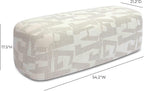 Tov Furniture Graceland 54" Cream Performance Jacquard Bench