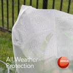 RESILIA Clear Greenhouse Sheeting - UV-Protected, Heavy-Duty Gauge Outdoor Polyethylene Cover for Weatherproofing Greenhouses, Garden, Plants, 12' by 28' Roll, 6 Mil, 0.006 Inch, Thick, Made in USA