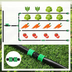 1000 ft 5/8 Inch Drip Tape Irrigation Kit Drip Tape 16 Mil 8" Spacing Hose Garden Watering Tubing System Automatic Irrigation Equipment for Plant, Landscape, Yard, Lawn and Farm