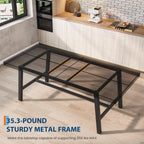 Garvee Industrial Dining Table for 6-8, 78.74" Extra Long Rectangular Kitchen Table with 2"×2" Metal Legs & Wood Top, Large Dining Table for Dining Room, Home Office, Black