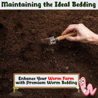 1lb Worm Bedding for Nightcrawlers and Red Wigglers (Worms Not Included) - Vermicompost Bin Worm Bedding - Earthworm Food for Organic Potting Soil Gardening Mix