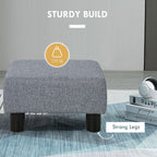 Designer Style Rectangular Footrest Ottoman