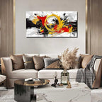 Abstract Wall Decor for Bedroom - Modern Wall Art for Living Room Ready to Hang Size 24" x 48"