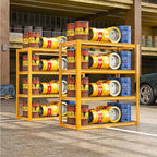 REIBII 40" W Garage Shelving 2240 LBS Storage Shelves Adjustable Heavy Duty Shelving 4 Tier Metal Shelves for Storage 59.5"H Metal Shelf for Pantry Basement Warehouse 40"W × 19.5"D × 59.5"H, 4 Pack