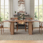 Yanosaku 78.7'' Dining Table for 4 6 8 10, Rectangular Kitchen Table with Storage, Farmhouse Dining Room Table for Kitchen, Dining Room, Living Room