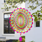 Wind Spinner, Hanging Wind Sculptures,Wind Spinners for Yard and Garden Decor,Yard Decorations Outdoor,Hanging Art Ornaments for Garden Yard Balcony Decor (Mandela Multicolor)