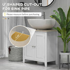 Under-Sink Bathroom Storage Cabinet with Adjustable Shelves